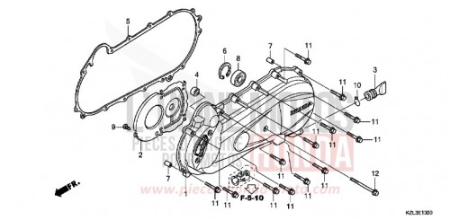 PANNEAU LATERAL GAUCHE NSC110WHB de 2011